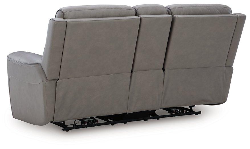 5Z-Comfort Power Reclining Loveseat with Console